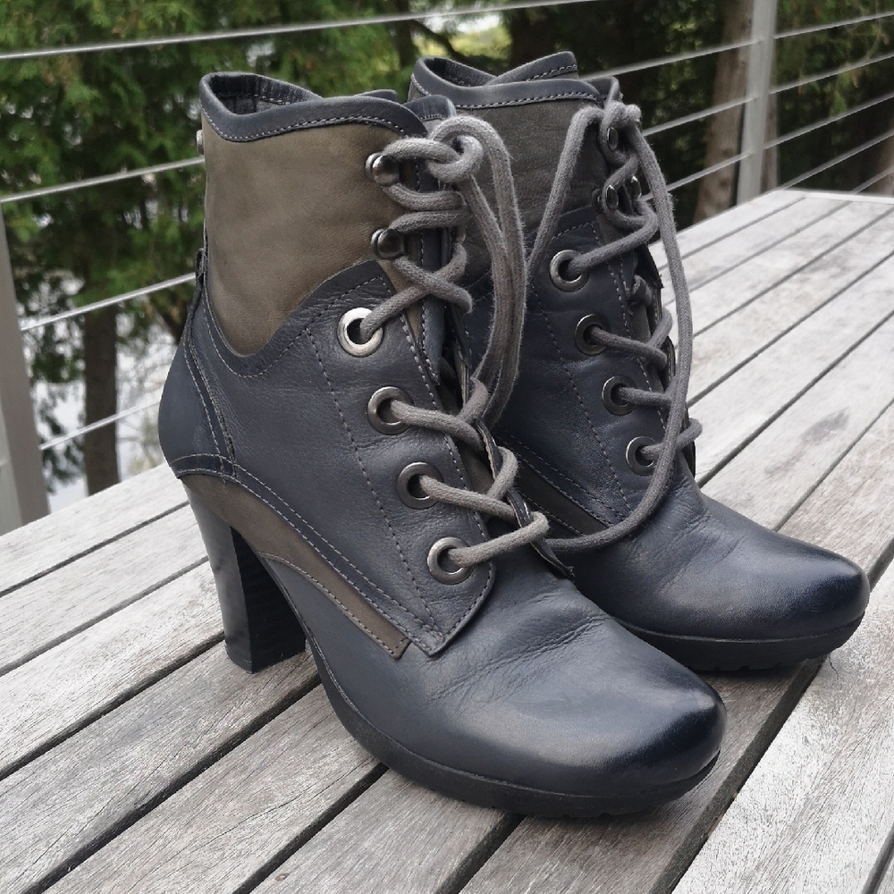 Marc leather heeled ankle boots